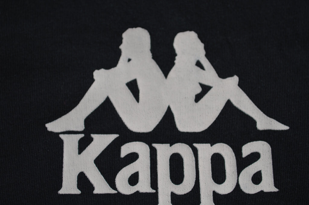 Kappa Herren Banda Ringer T-Shirt in Schwarz/Weiß – Gr. S