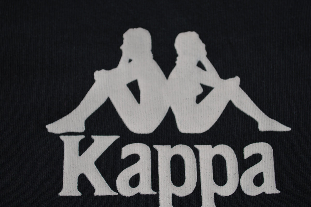 Kappa Herren Banda Ringer T-Shirt in Schwarz/Weiß – Gr. S
