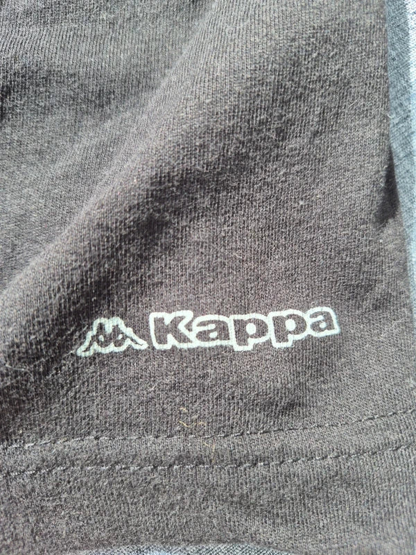 Kappa Unisex Classic Logo T-Shirt in Schwarz – Gr. XL (fällt kleiner aus!)