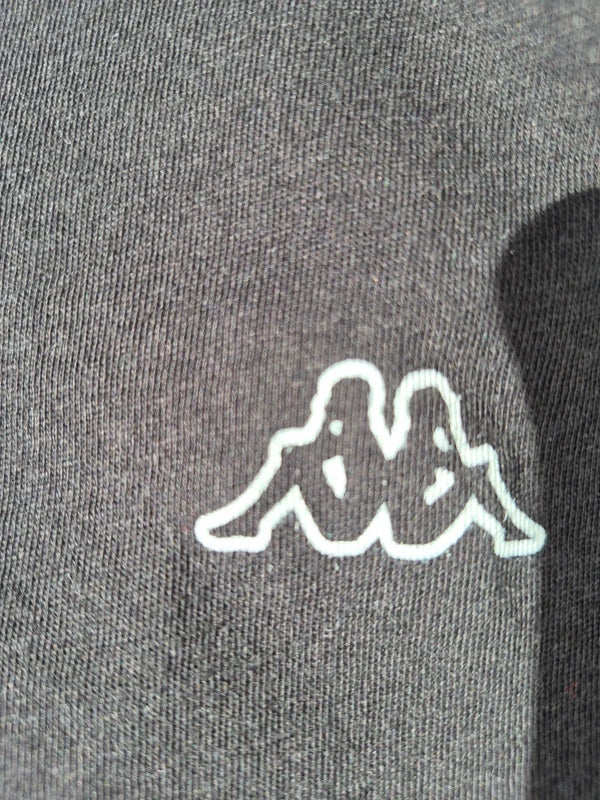 Kappa Unisex Classic Logo T-Shirt in Schwarz – Gr. XL (fällt kleiner aus!)
