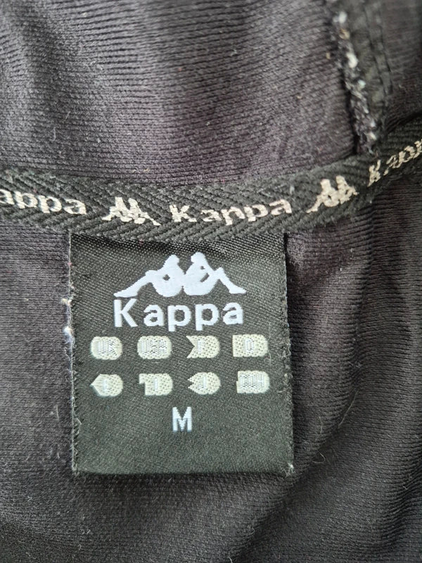 Kappa „Banda“ Colorblock Kapuzen-Trainingsjacke – SchwarzOliveWeiß – Gr. M (Guter Zustand)