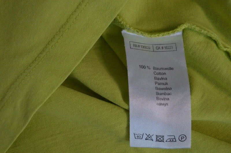 Kappa – Damen T-Shirt mit Retro-Frontprint in Limettengrün / Hellgelb – Gr. S