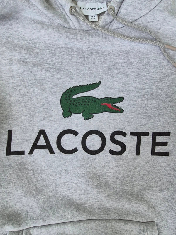Lacoste Hoodie | Grau Meliert | Gr. L (FR 5) | Sehr Guter Zustand