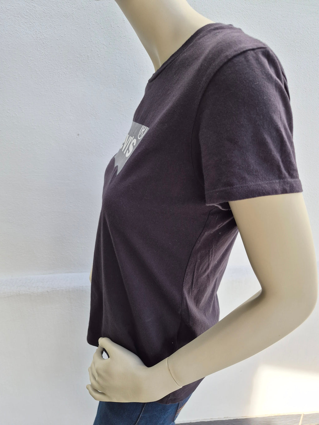 Levi's Batwing Logo T-Shirt Dunkelgrau / Washed Black Gr. M | Vintage Style