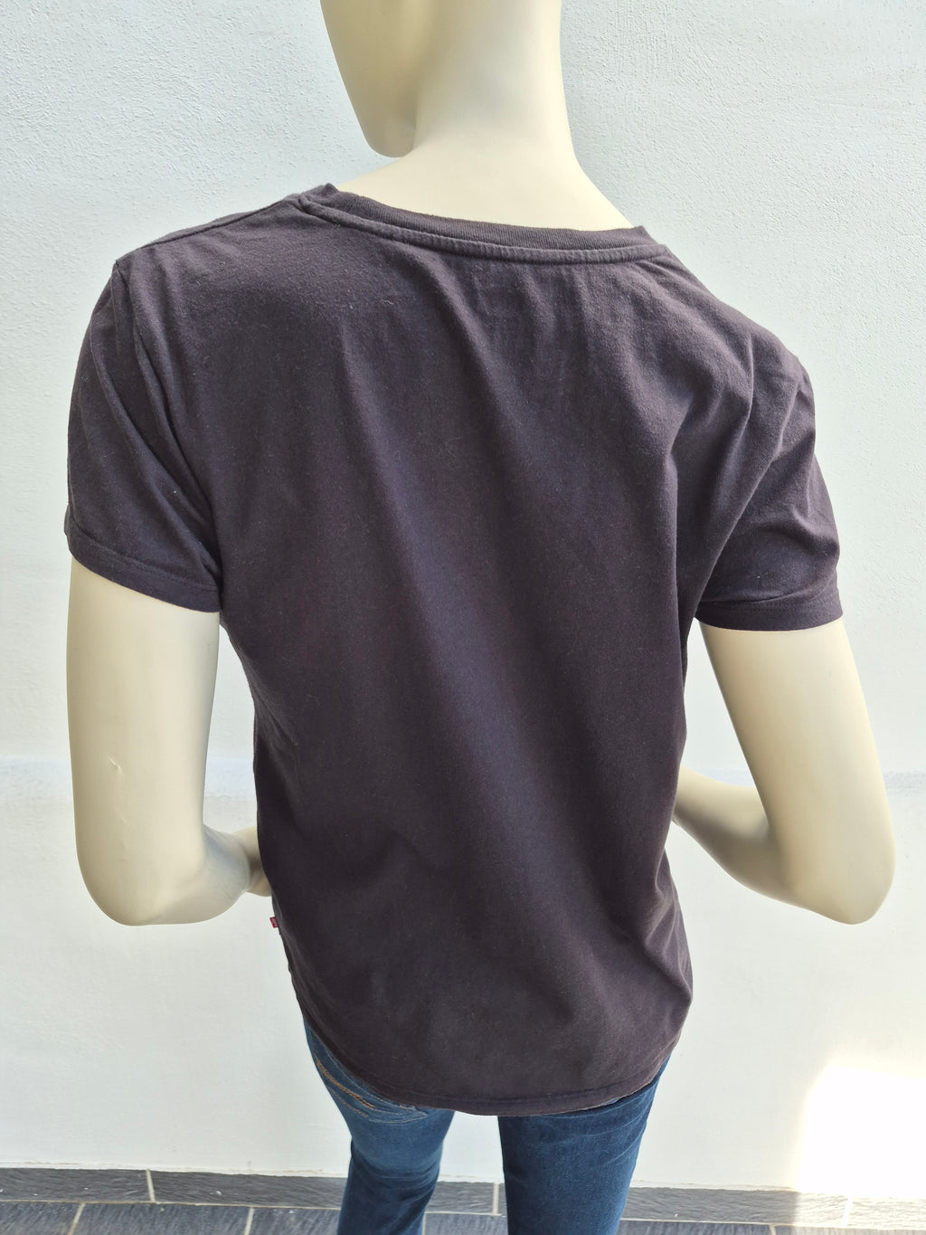 Levi's Batwing Logo T-Shirt Dunkelgrau / Washed Black Gr. M | Vintage Style