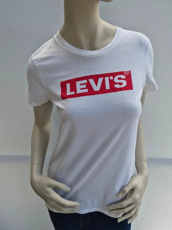 Levi's Damen Classic Batwing Logo T-Shirt in Weiß – Gr. S
