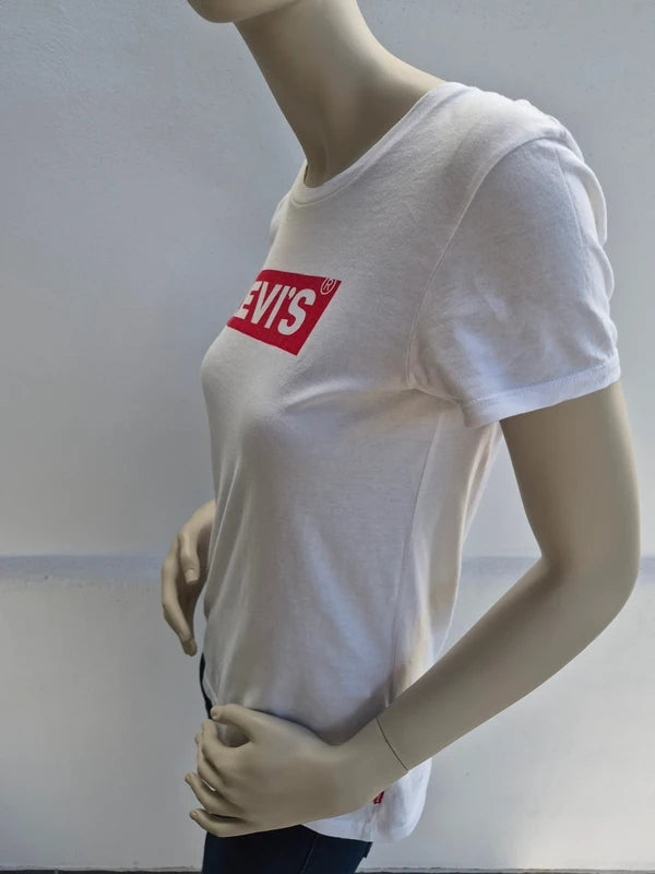 Levi's Damen Classic Batwing Logo T-Shirt in Weiß – Gr. S