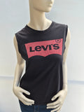 Levi's Damen Classic Batwing Sleeveless T-Shirt in Schwarz – Gr. M