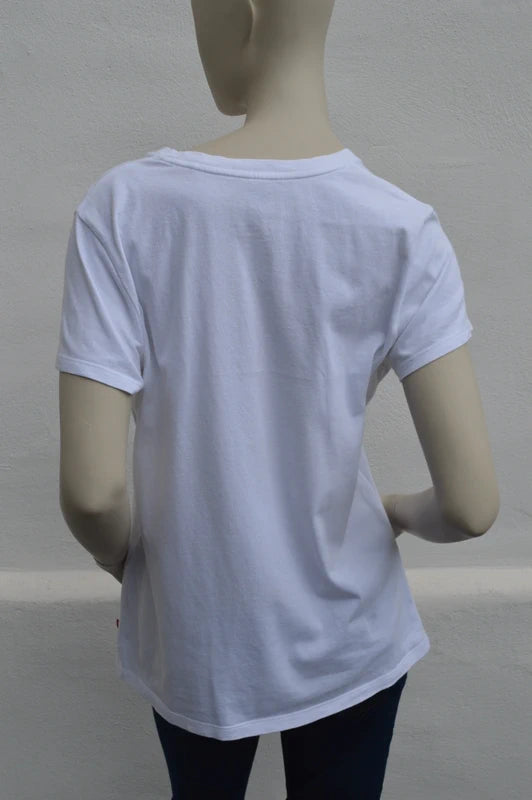 Levi's Damen Pastell-Logo T-Shirt in Weiß – Gr. L
