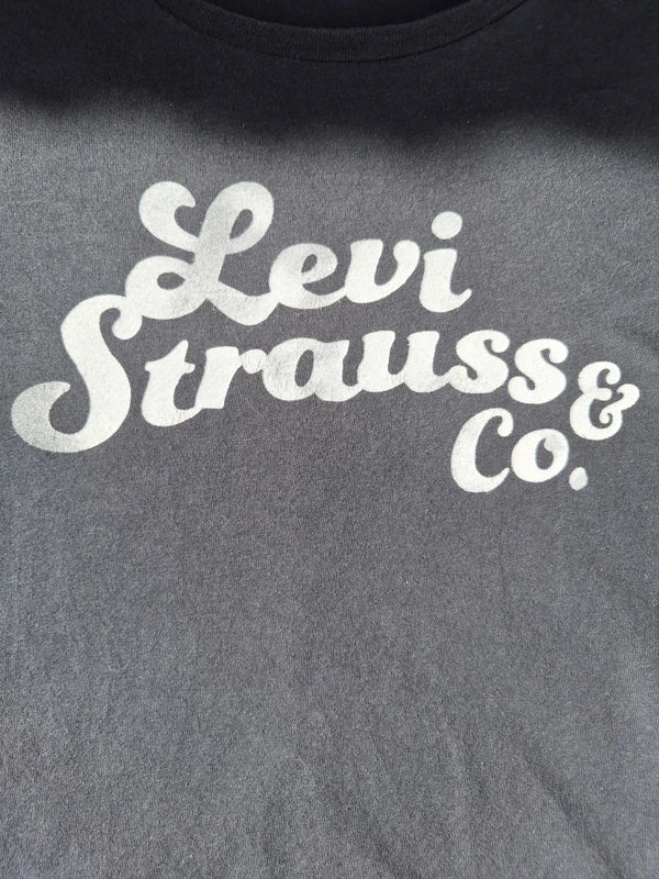 Levi's Damen Retro Script Graphic T-Shirt in Anthrazit – Gr. XS