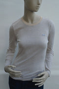 Levi's Damen Striped Longsleeve Shirt in CremeHellblau – Gr. S