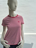 Levi's – Damen T-Shirt "Perfect Tee" gestreift in Rot / Weiß – Gr. S