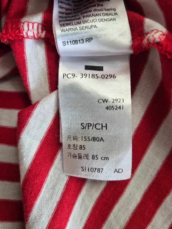 Levi's – Damen T-Shirt "Perfect Tee" gestreift in Rot / Weiß – Gr. S