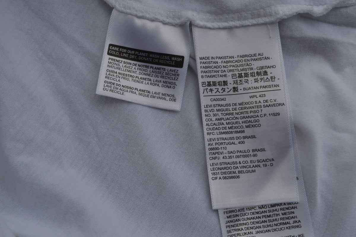 Levi's Herren Slim Fit Logo T-Shirt in Weiß – Gr. M