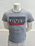 Levi's HerrenUnisex Block Logo T-Shirt in Grau-Meliert – Gr. S
