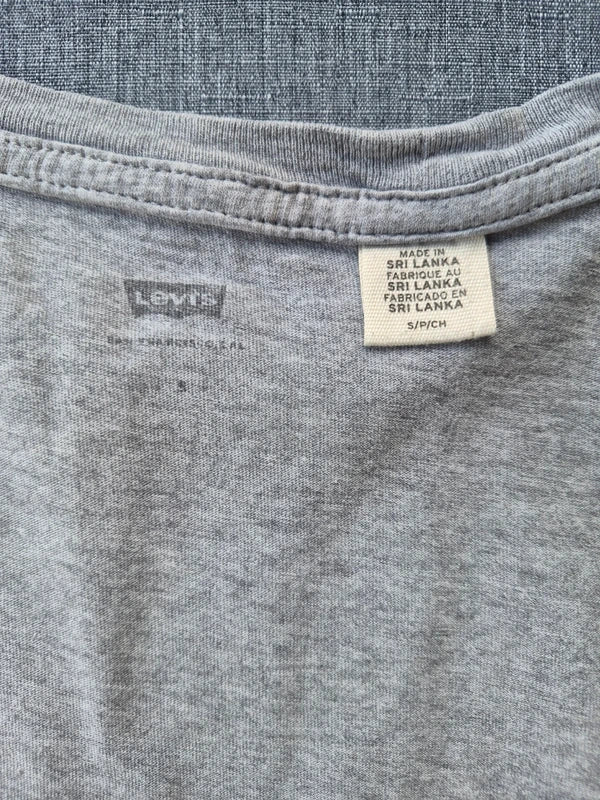 Levi's HerrenUnisex Block Logo T-Shirt in Grau-Meliert – Gr. S