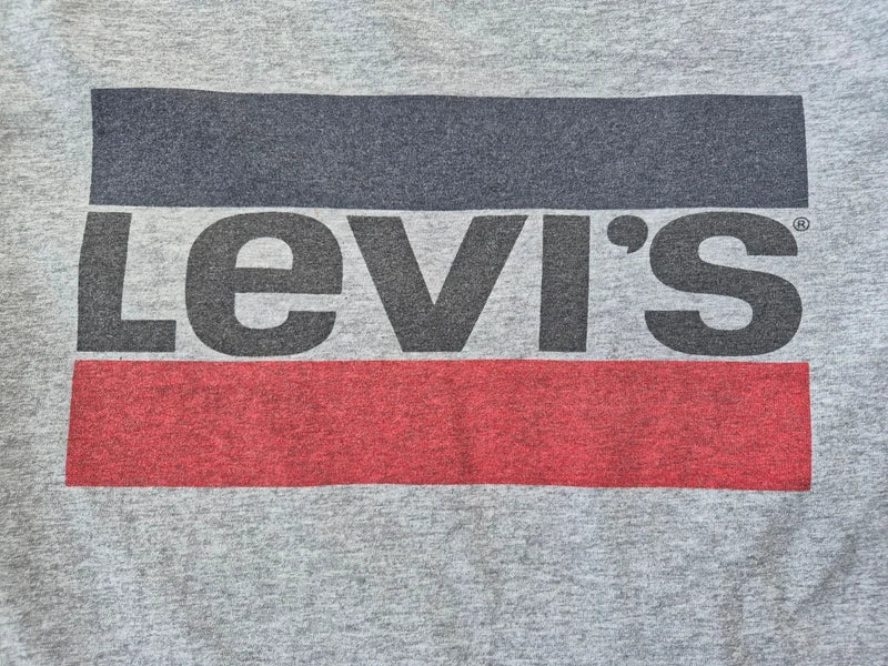 Levi's HerrenUnisex Block Logo T-Shirt in Grau-Meliert – Gr. S
