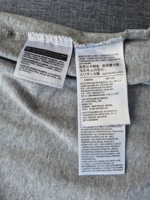 Levi's HerrenUnisex Block Logo T-Shirt in Grau-Meliert – Gr. S