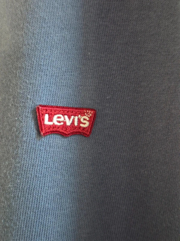 Levi's Herren V-Neck T-Shirt – Graublau mit Red Tab – Gr. L