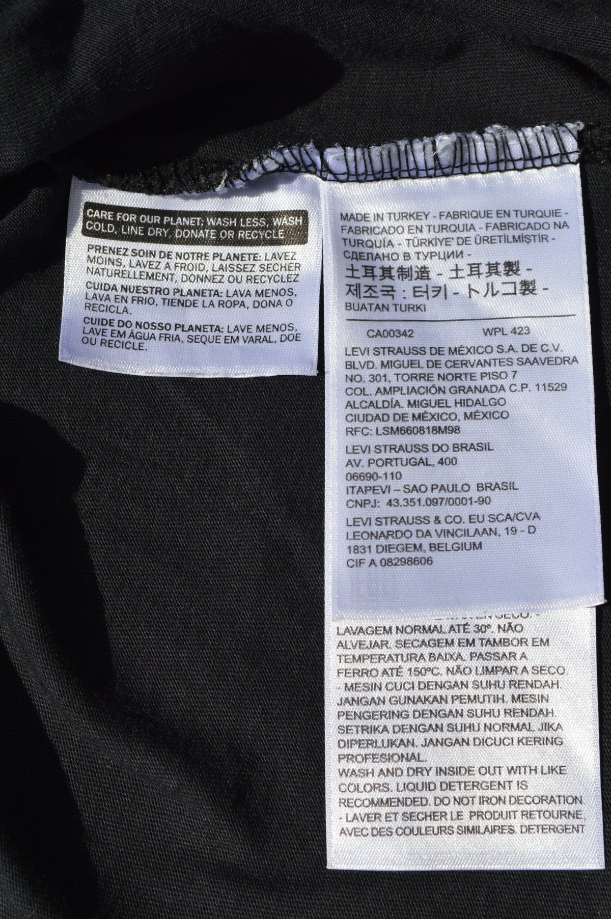 Levi's T-Shirt Schwarz – Größe XXL