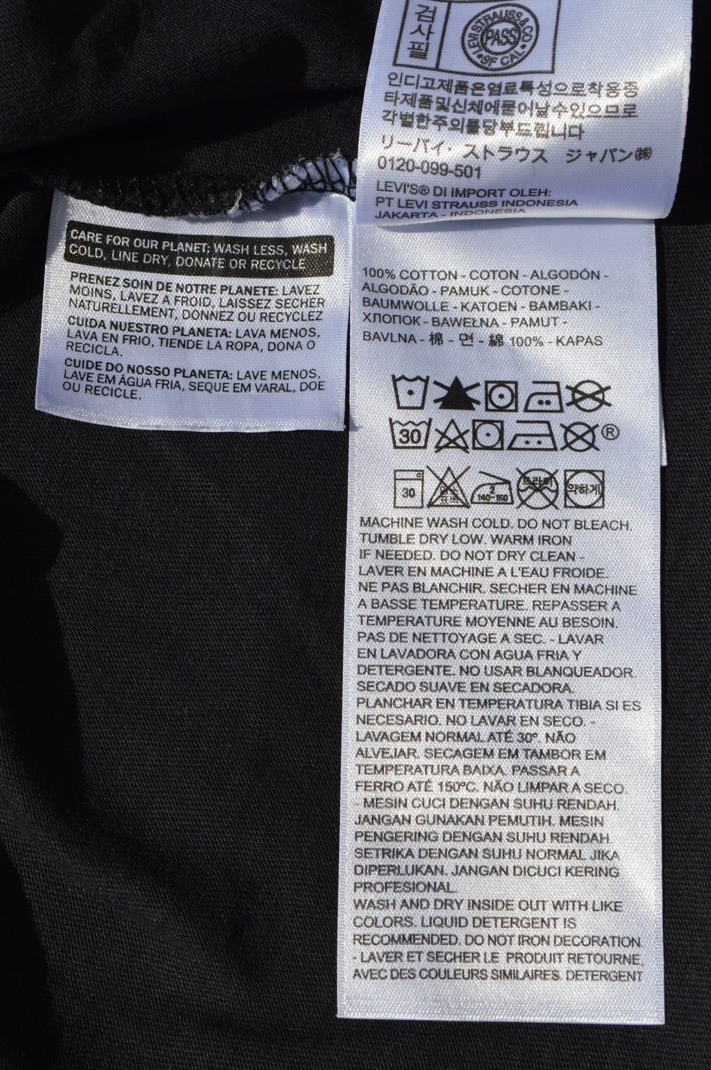 Levi's T-Shirt Schwarz – Größe XXL