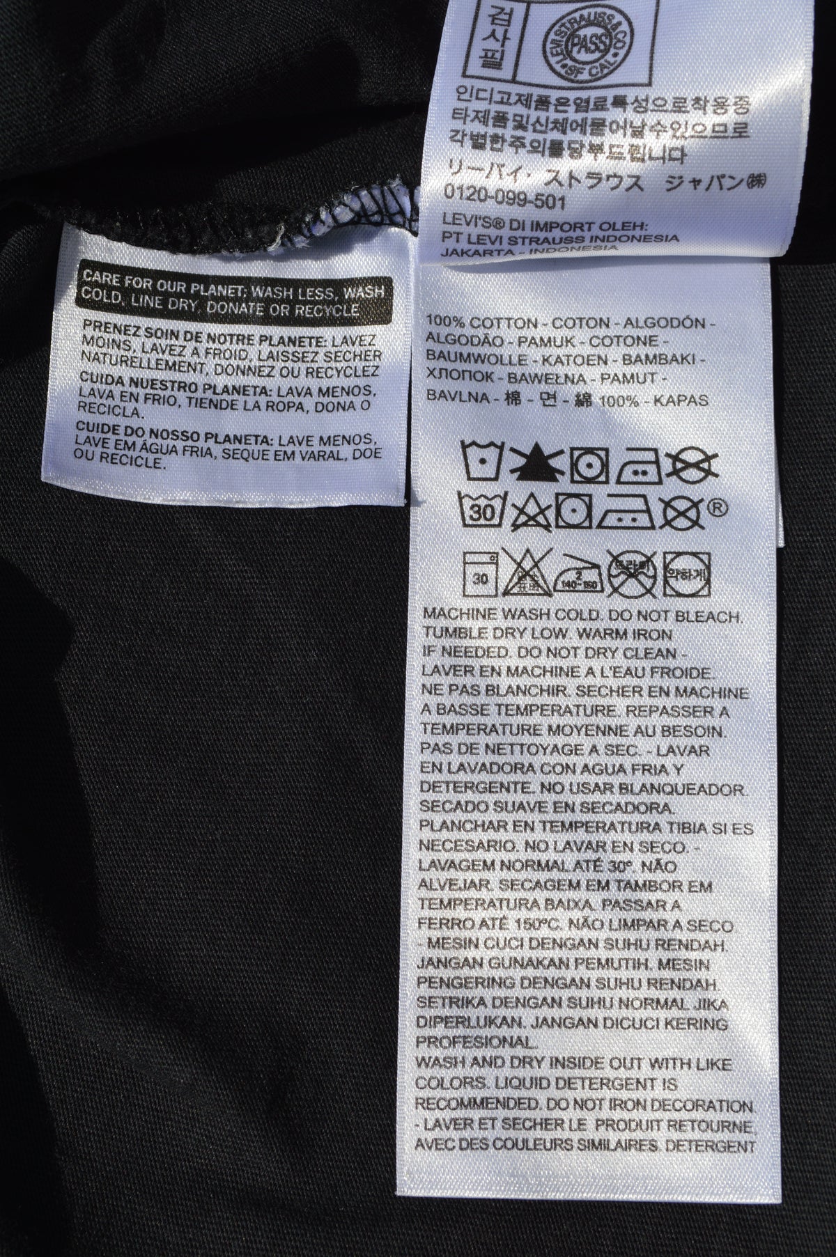 Levi's T-Shirt Schwarz – Größe XXL