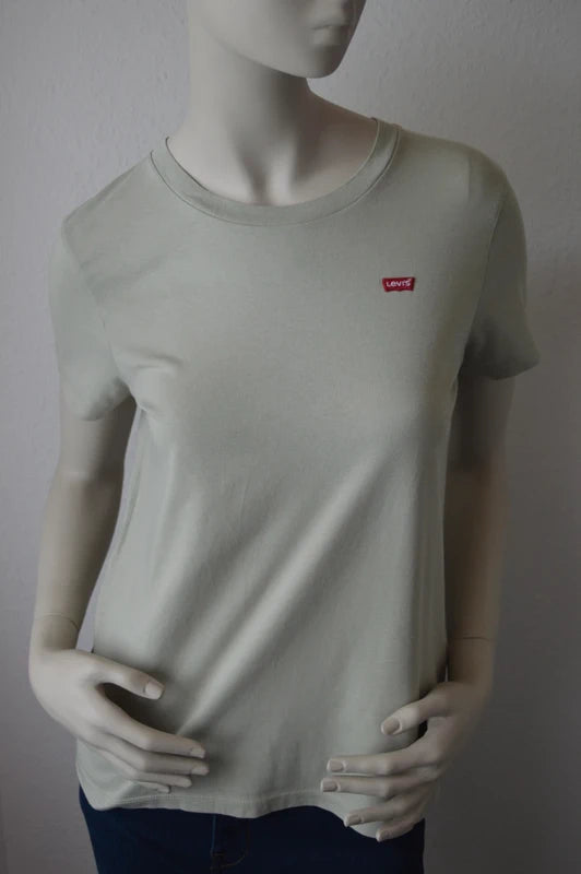 Levi's – Damen T-Shirt Perfect Tee in Salbeigrün  Sage Green – Gr. S
