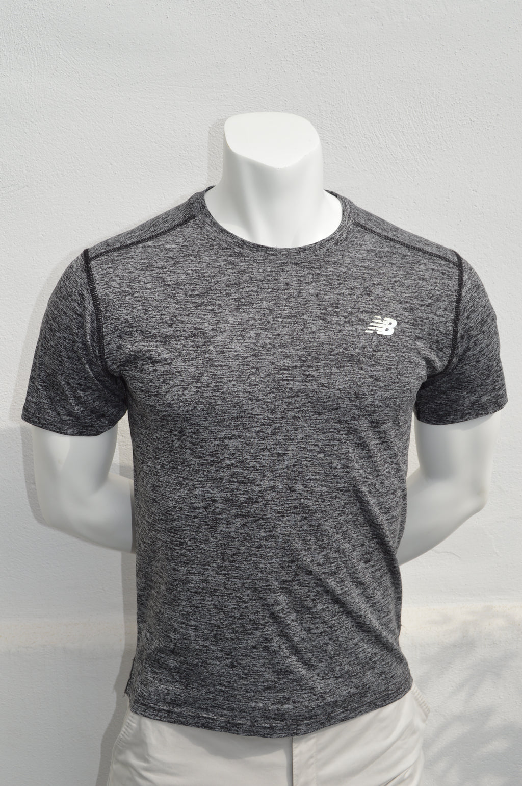 New Balance Herren NB DRY Training T-Shirt in Grau-Meliert – Gr. M