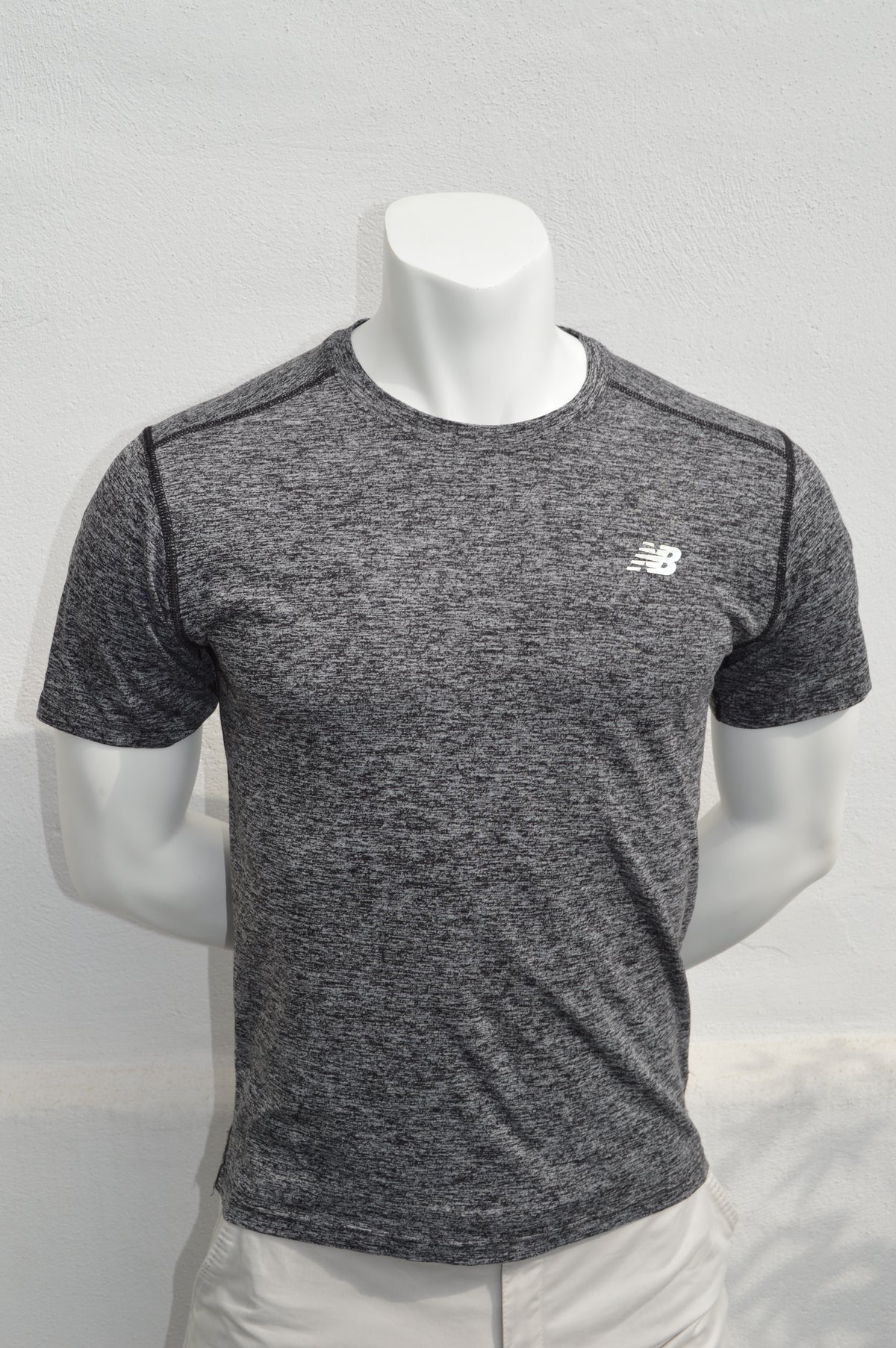 New Balance Herren NB DRY Training T-Shirt in Grau-Meliert – Gr. M