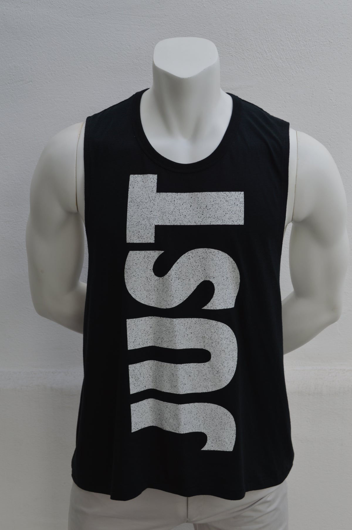 Nike Herren "Just Do It" Tri-Blend Muscle Tanktop in Schwarz – Gr. XL