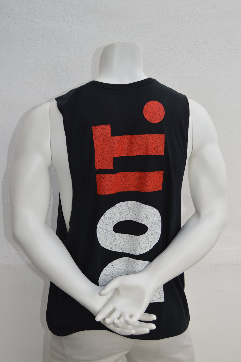 Nike Herren "Just Do It" Tri-Blend Muscle Tanktop in Schwarz – Gr. XL