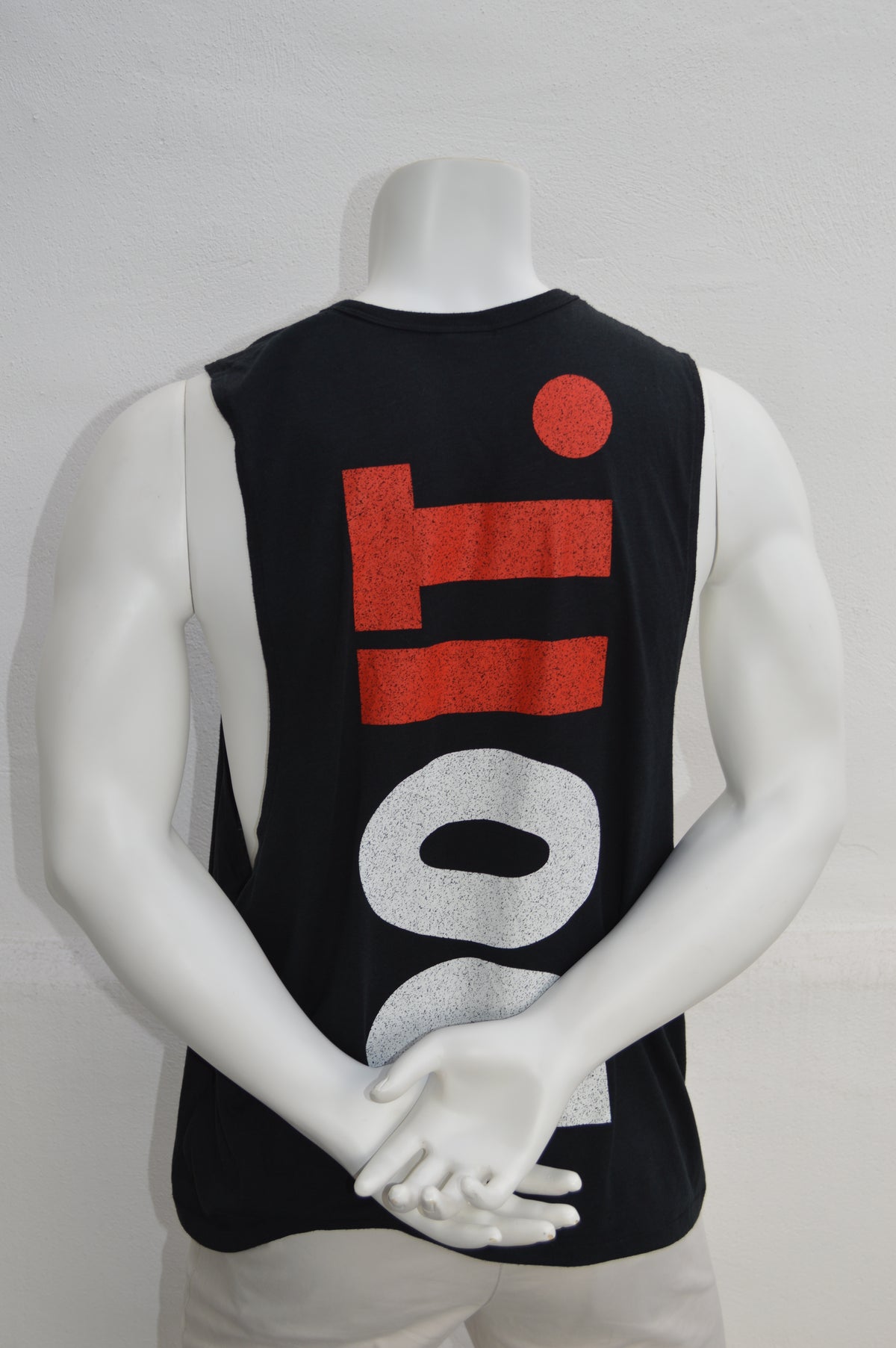 Nike Herren "Just Do It" Tri-Blend Muscle Tanktop in Schwarz – Gr. XL