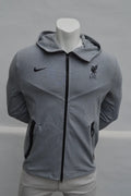 Nike Retro Kapuzen-Trainingsjacke FC Liverpool– Schwarz – Gr. L (Guter Vintage-Zustand)