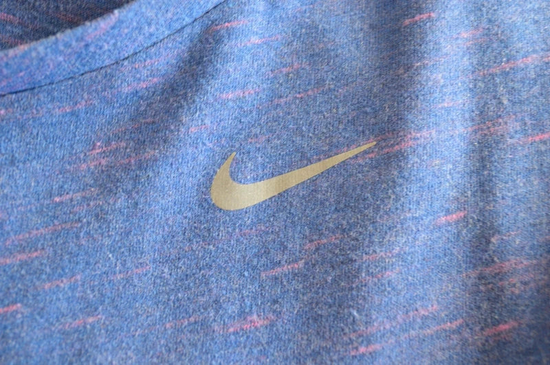 Nike Running Dri-FIT Damen Crop-Top BlauPink Meliert – Größe XS (Hervorragender Zustand)