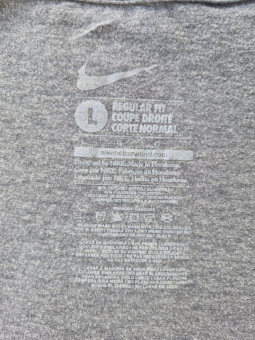 Nike T-Shirt Just Do It Graphic Tee – Graumeliert – Gr. L