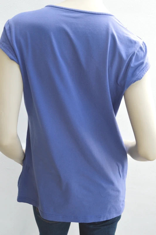 Nike – Damen V-Neck Top "The Athletic Dept." in Lavendelblau – Gr. XL (D 48/50 – Guter Zustand)