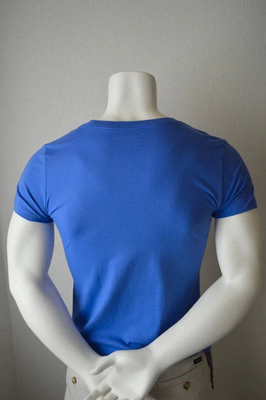 Nike – Herren/Unisex T-Shirt "Futura Icon" in Mittelblau – Gr. M (Schmal geschnitten / Kleines Loch)