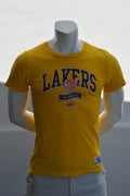 Official NBA „Los Angeles Lakers“ T-Shirt – Goldgelb – Gr. 16 / XS-S (Hervorragend)
