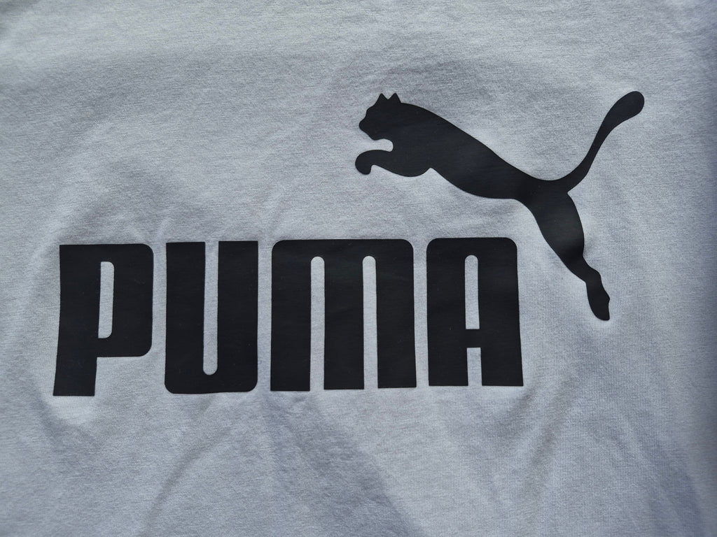 PUMA Damen T-Shirt "Essentials Logo Tee" – Weiß – Gr. XL
