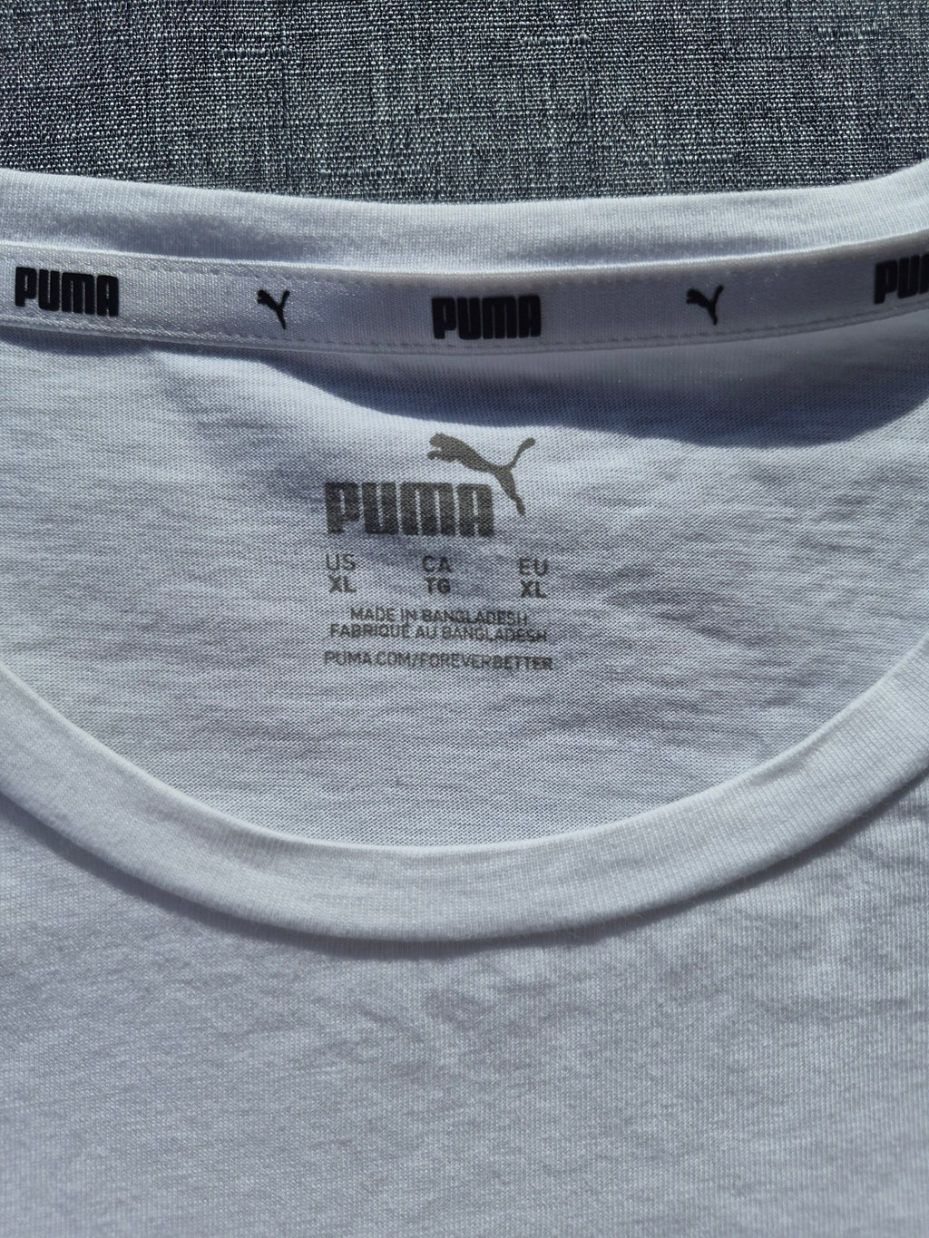 PUMA Damen T-Shirt "Essentials Logo Tee" – Weiß – Gr. XL