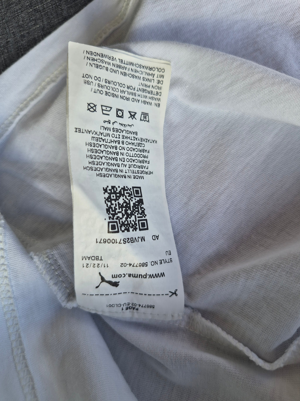 PUMA Damen T-Shirt "Essentials Logo Tee" – Weiß – Gr. XL