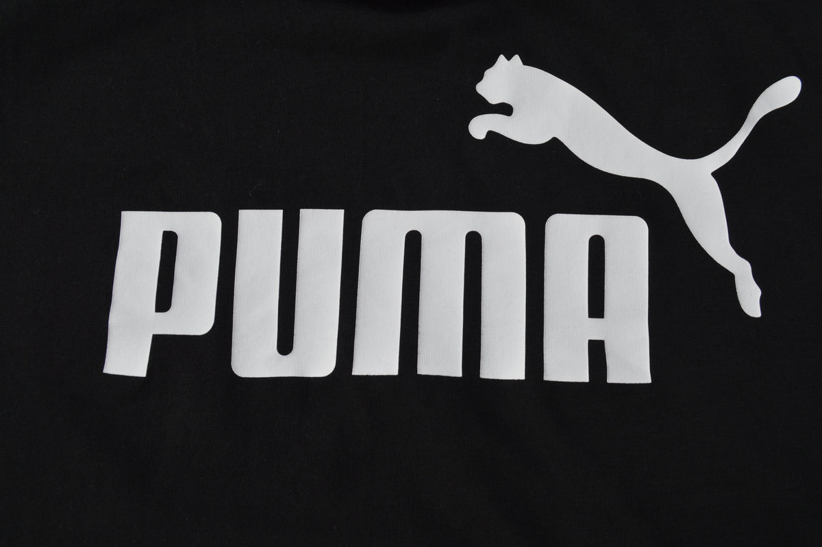 PUMA Essentials No. 1 Logo Herren T-Shirt Schwarz – Größe XL (Relaxed Fit, 100% Baumwolle)