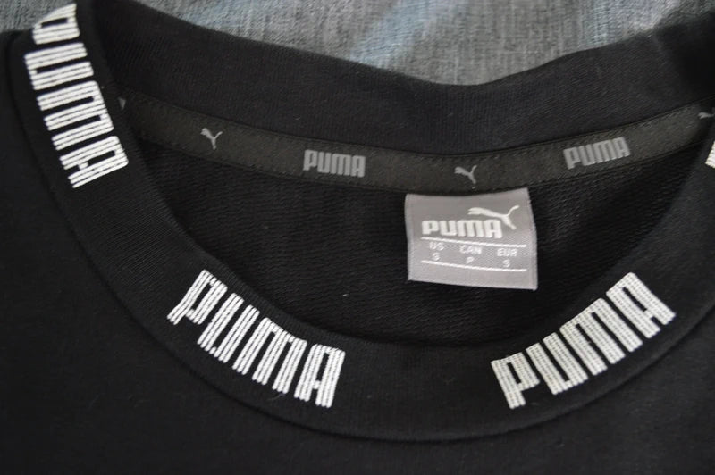PUMA – Damen T-Shirt-Kleid Amplified Tee Dress in Schwarz – Gr. S (Sehr guter Zustand)