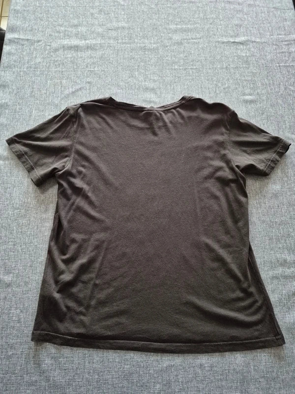 Puma Damen Big Logo T-Shirt in Schwarz/Rosé – Gr. L (lässiger Fit)