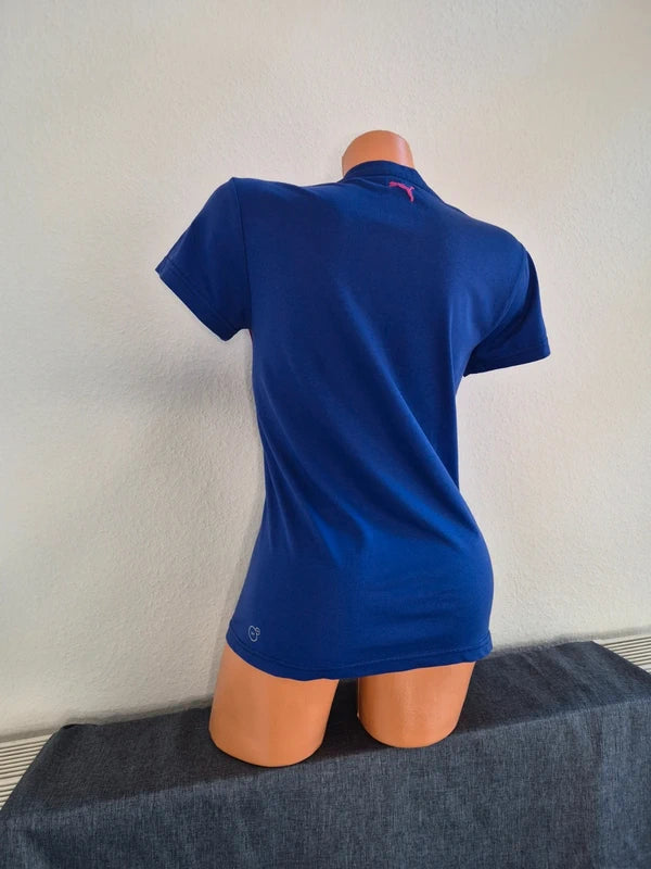 Puma Damen dryCELL Funktions-Shirt – KobaltblauPink – Gr. M