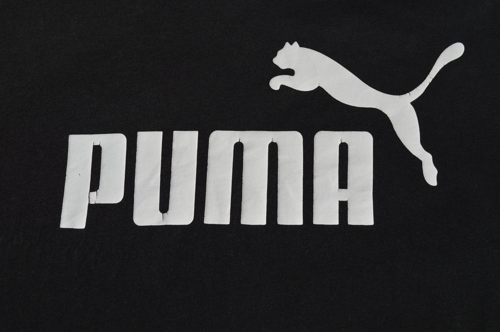 Puma T-Shirt Schwarz/Weiß – Cracked Print Größe S