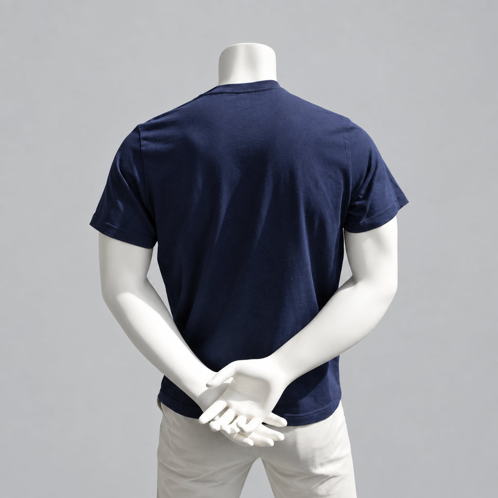 Puma Essentials Logo T-Shirt in NavyWeiß – Gr. L