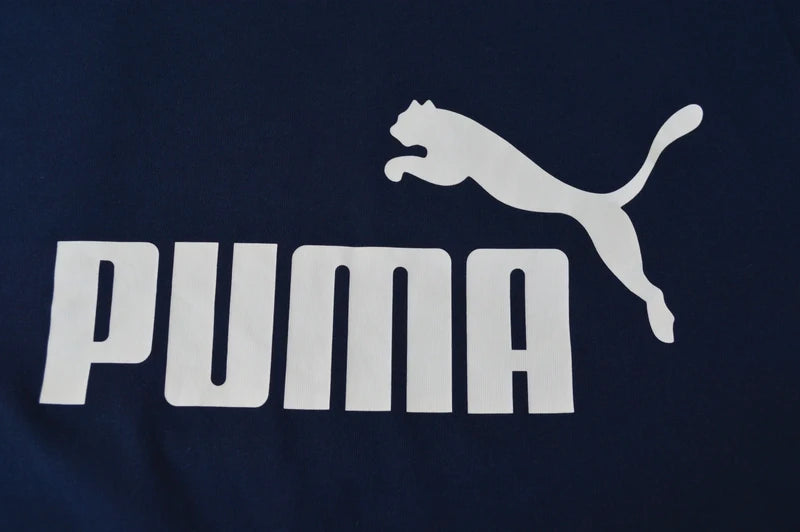 Puma Essentials Logo T-Shirt in NavyWeiß – Gr. L