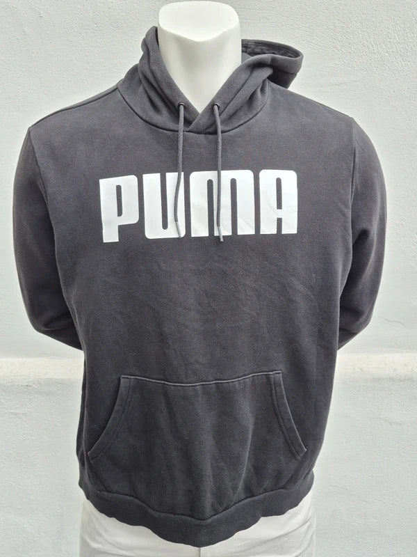 Puma Herren Kapuzenpullover in Faded Black  Anthrazit – Gr. XL