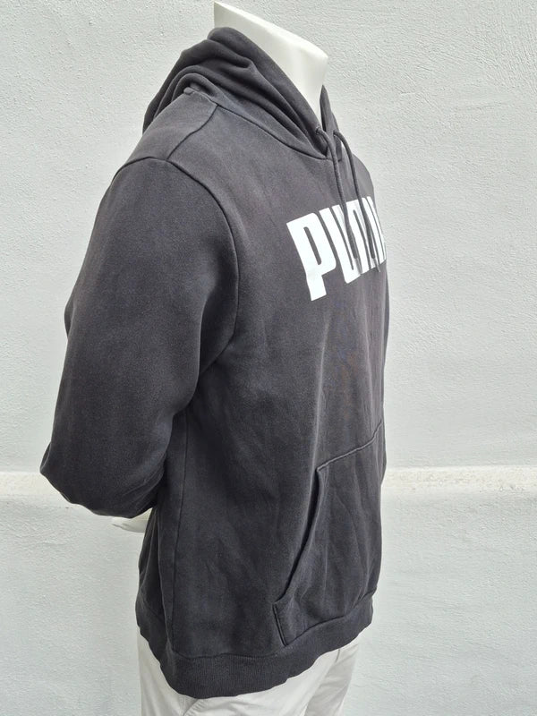 Puma Herren Kapuzenpullover in Faded Black  Anthrazit – Gr. XL